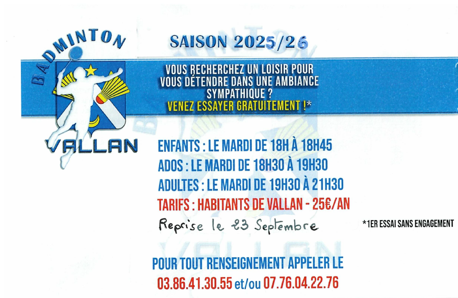 Bad Tennis saison 2025-2026