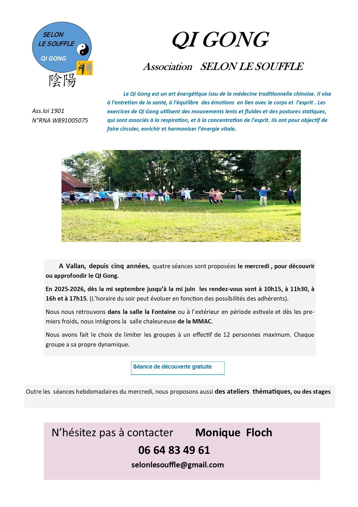 Présentation Qi Gong 2025-2026