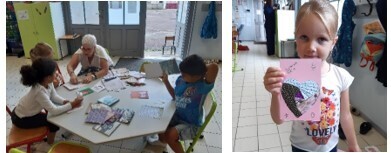 Cartes en iris folding assurées par Marie-Hélène