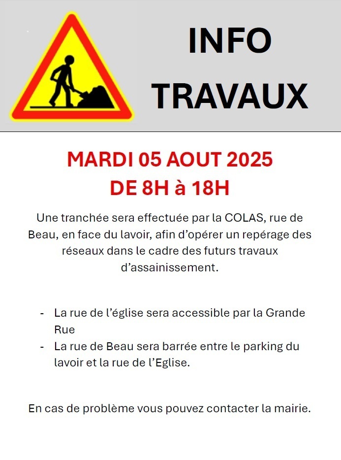 Tvx rue de Beau